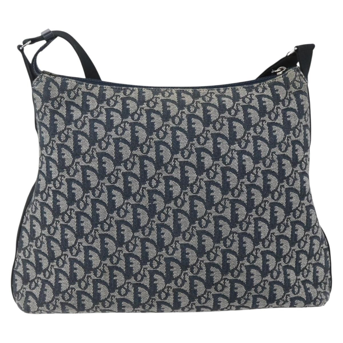 Christian Dior Vintage Trotter Shoulder Bag Canvas Navy Canvas Shoulder Bag Bag ()