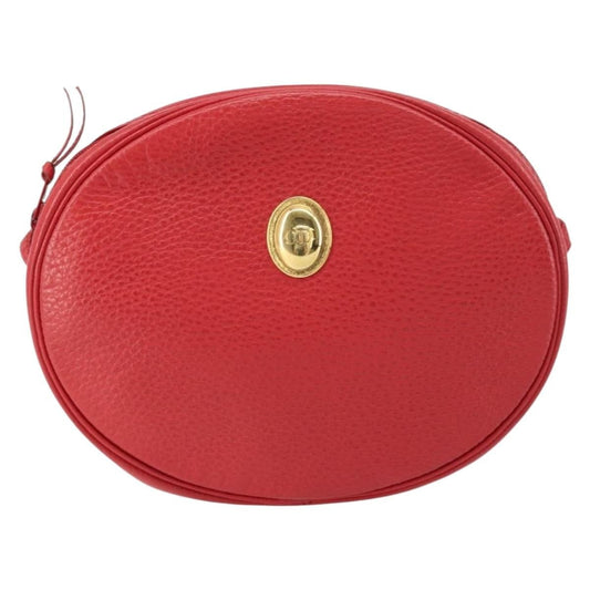 Christian Dior Vintage Shoulder Bag Leather Red Leather Shoulder Bag Bag ()