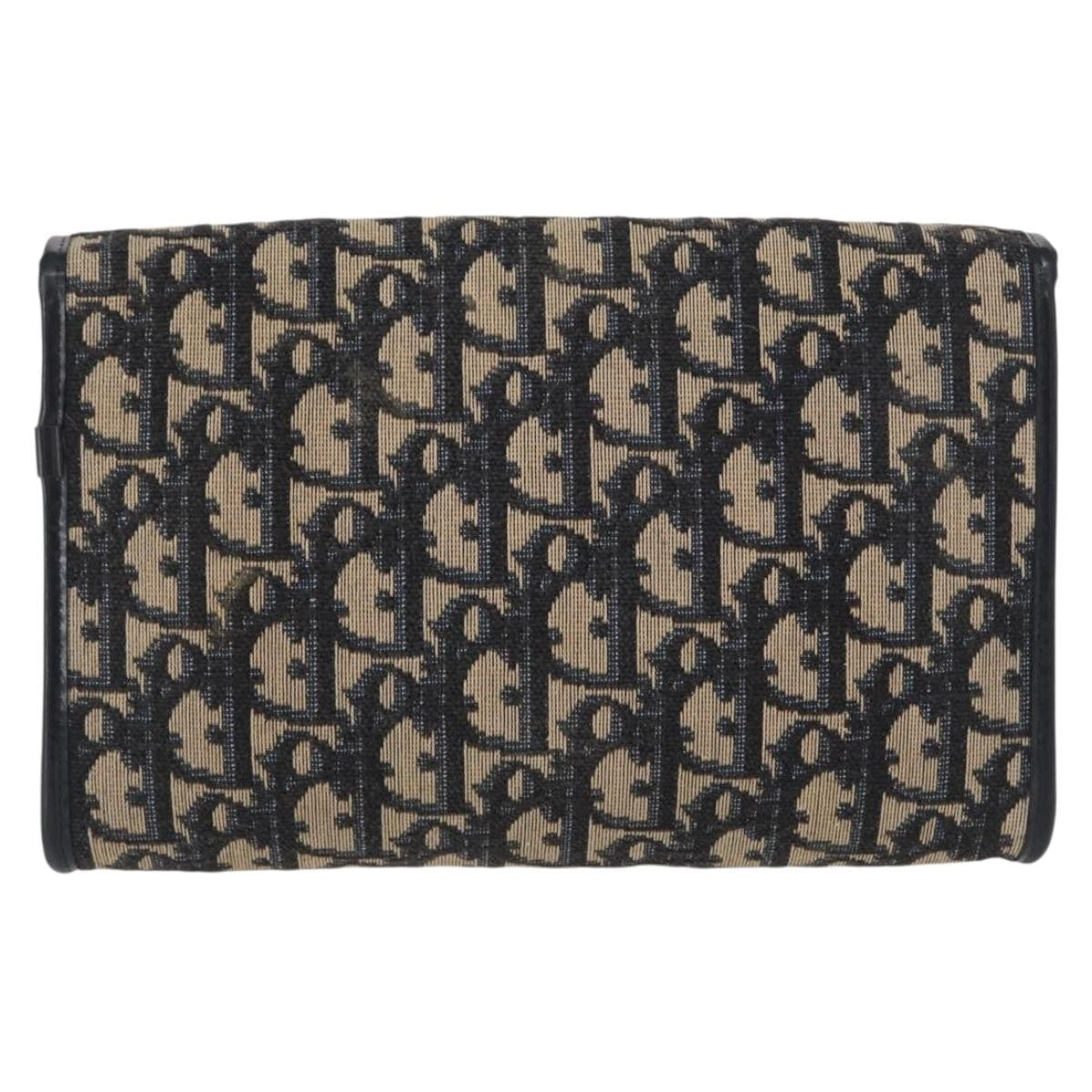 Christian Dior Vintage Cd Chain Flap Shoulder Bag Diorissimo Canvas Navy Canvas Shoulder Bag Bag ()