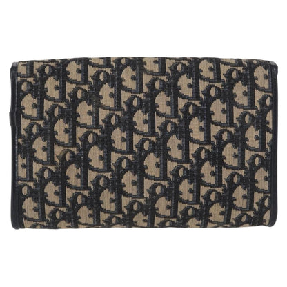 Christian Dior Vintage Cd Chain Flap Shoulder Bag Diorissimo Canvas Navy Canvas Shoulder Bag Bag ()