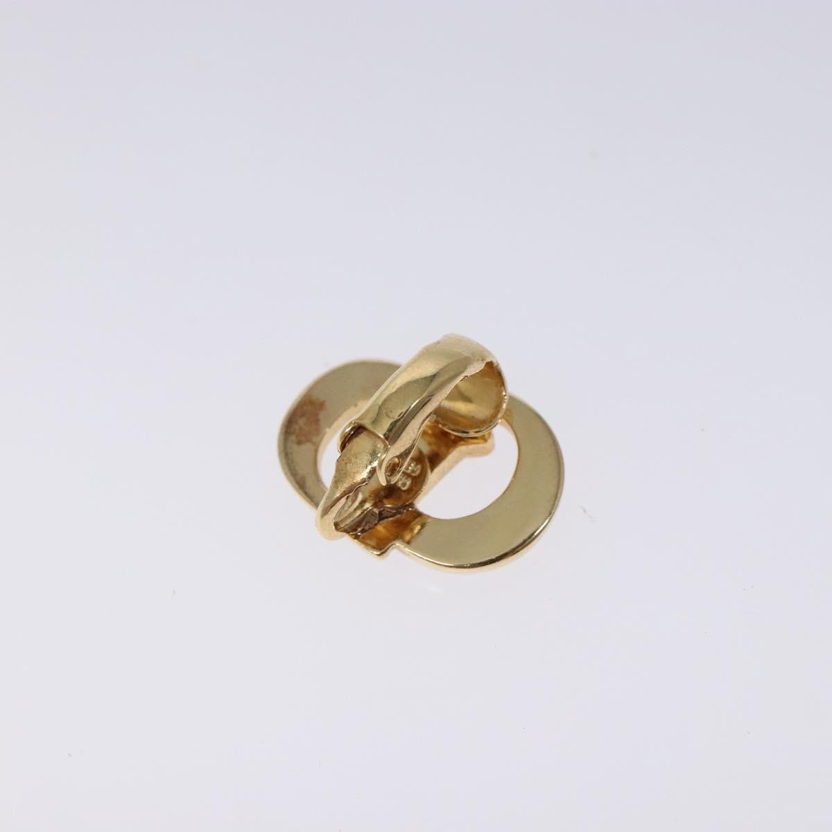 Christian Dior Vintage Cd Clip-On Earrings Metal Gold Metal Earrings Jewelry ()