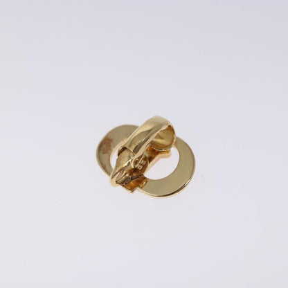 Christian Dior Vintage Cd Clip-On Earrings Metal Gold Metal Earrings Jewelry ()
