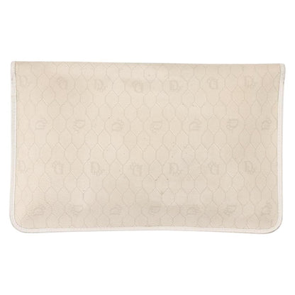 Christian Dior Vintage Honeycomb Clutch Canvas White Canvas Clutche & Pouche Bag ()