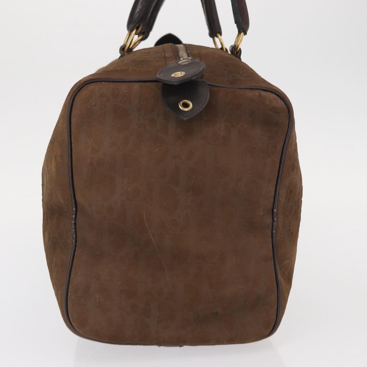Christian Dior Vintage Trotter Boston Bag Canvas Brown Canvas Travel Bag Bag ()