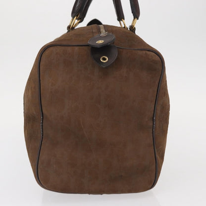 Christian Dior Vintage Trotter Boston Bag Canvas Brown Canvas Travel Bag Bag ()