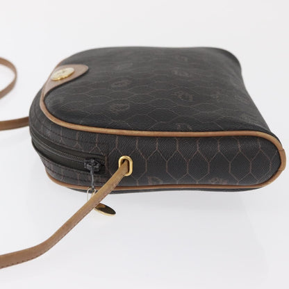 Christian Dior Vintage Honeycomb Shoulder Bag Canvas And Leather Black Canvas Shoulder Bag Bag ()