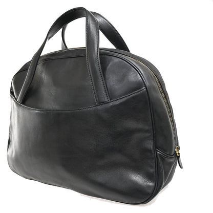 Christian Dior Vintage Cd Handbag Leather Black Leather Handbag ()