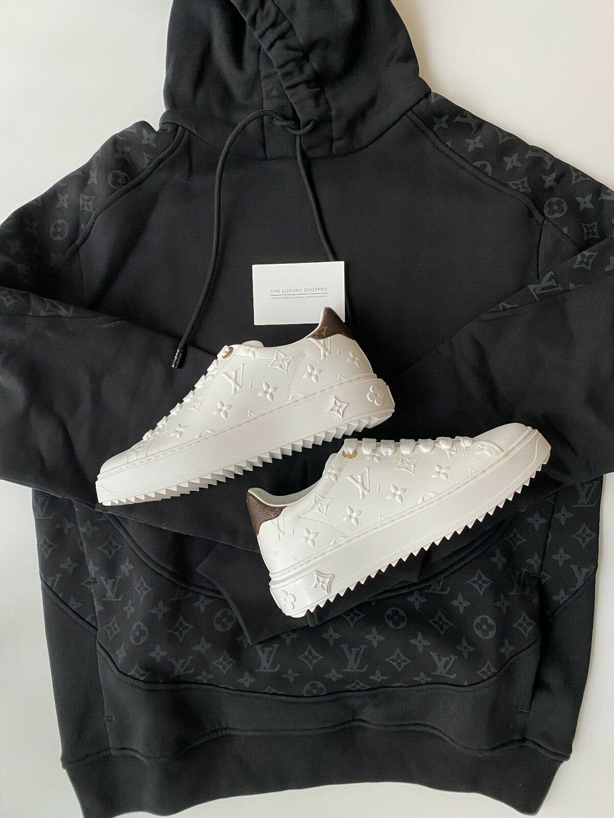 Louis Vuitton Monogram Circle Cut Hoodie Black