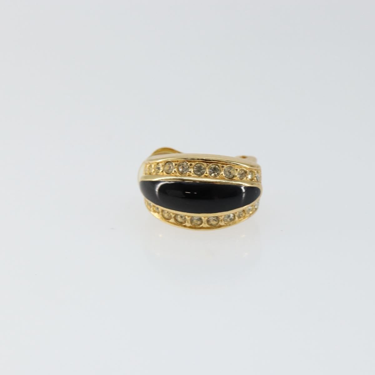 Christian Dior Vintage Clip-On Earrings Metal Gold Metal Earrings Jewelry ()