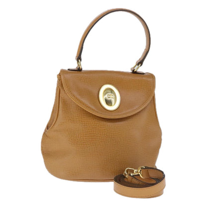 Christian Dior Vintage Cd Handbag Leather Brown Leather Handbag ()