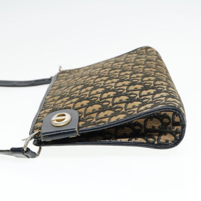 Christian Dior Vintage Trotter Shoulder Bag Canvas Navy Canvas Bag ()