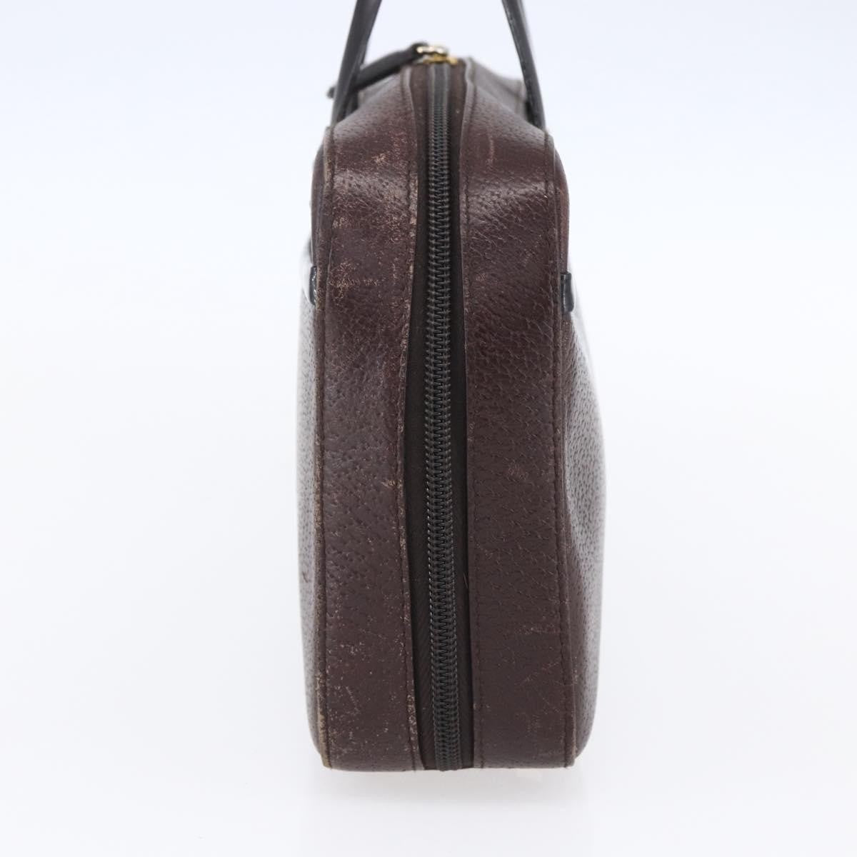 Christian Dior Vintage Cd Handbag Leather Brown Leather Handbag ()