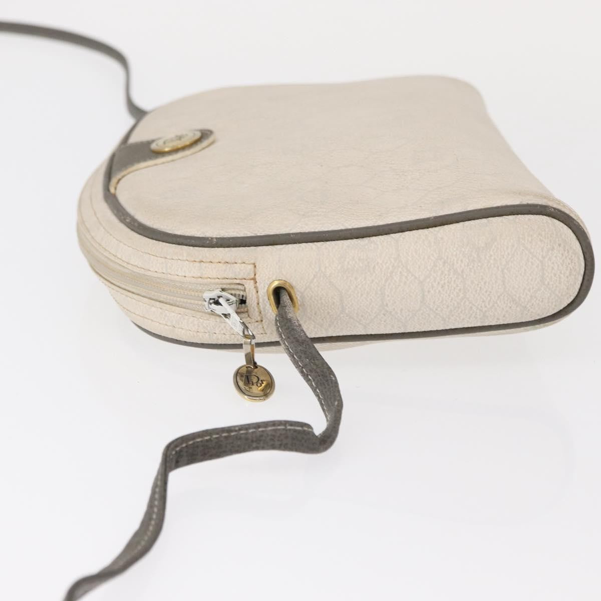 Christian Dior Vintage Honeycomb Shoulder Bag Canvas White Canvas Shoulder Bag Bag ()