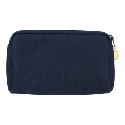 Christian Dior Vintage Trotter Pouch Diorissimo Canvas Navy Canvas Bag ()