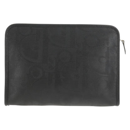 Christian Dior Vintage Trotter Pouch Diorissimo Canvas Black Pvc Clutche & Pouche Bag ()