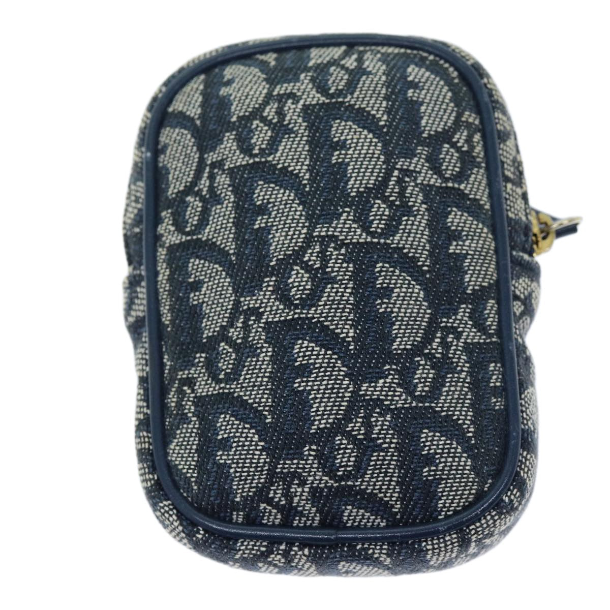 Christian Dior Vintage Trotter Pouch Canvas Navy Canvas Clutche & Pouche Bag ()