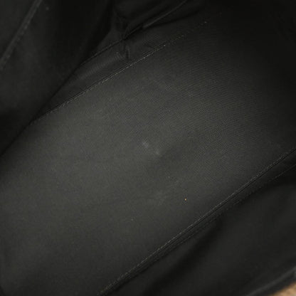 Christian Dior Vintage Handbag Leather Black Leather Handbag ()
