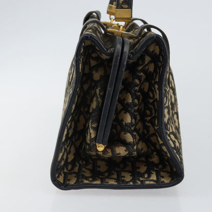 Christian Dior Vintage Trotter Handbag Canvas Navy Canvas Handbag ()