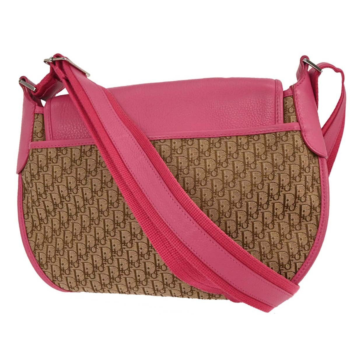 Christian Dior Trotter Shoulder Bag Canvas Beige Canvas Shoulder Bag Bag ()