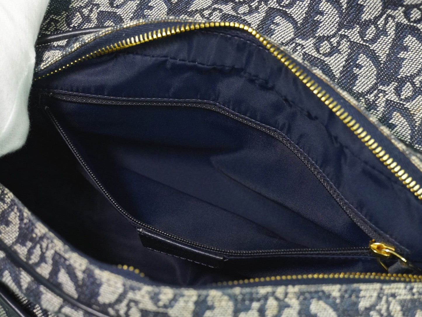 Christian Dior Trotter Shoulder Bag Canvas Gray Canvas Shoulder Bag Bag ()