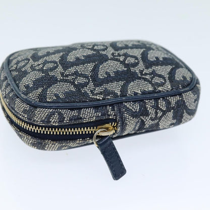Christian Dior Vintage Trotter Pouch Canvas Navy Canvas Clutche & Pouche Bag ()