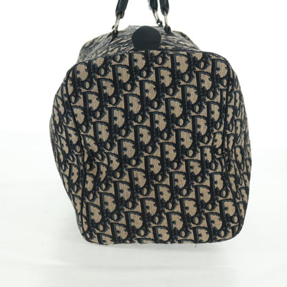 Christian Dior Vintage Trotter Boston Bag Diorissimo Canvas Navy Canvas Travel Bag Bag ()