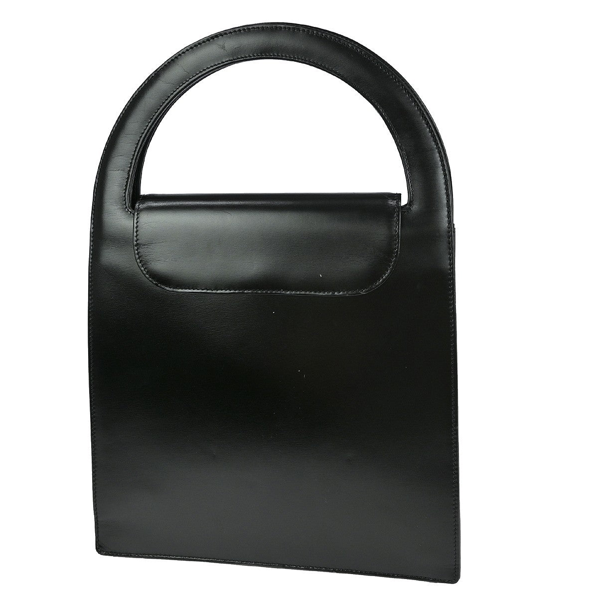 Christian Dior Vintage Handbag Leather Black Leather Handbag ()
