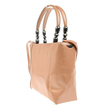 Christian Dior Malice Handbag Patent Leather Pink Patent_Leather Shoulder Bag Bag ()