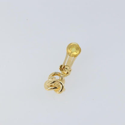 Christian Dior Vintage Clip-On Earrings Metal Gold Gold_Plated Earrings Jewelry ()