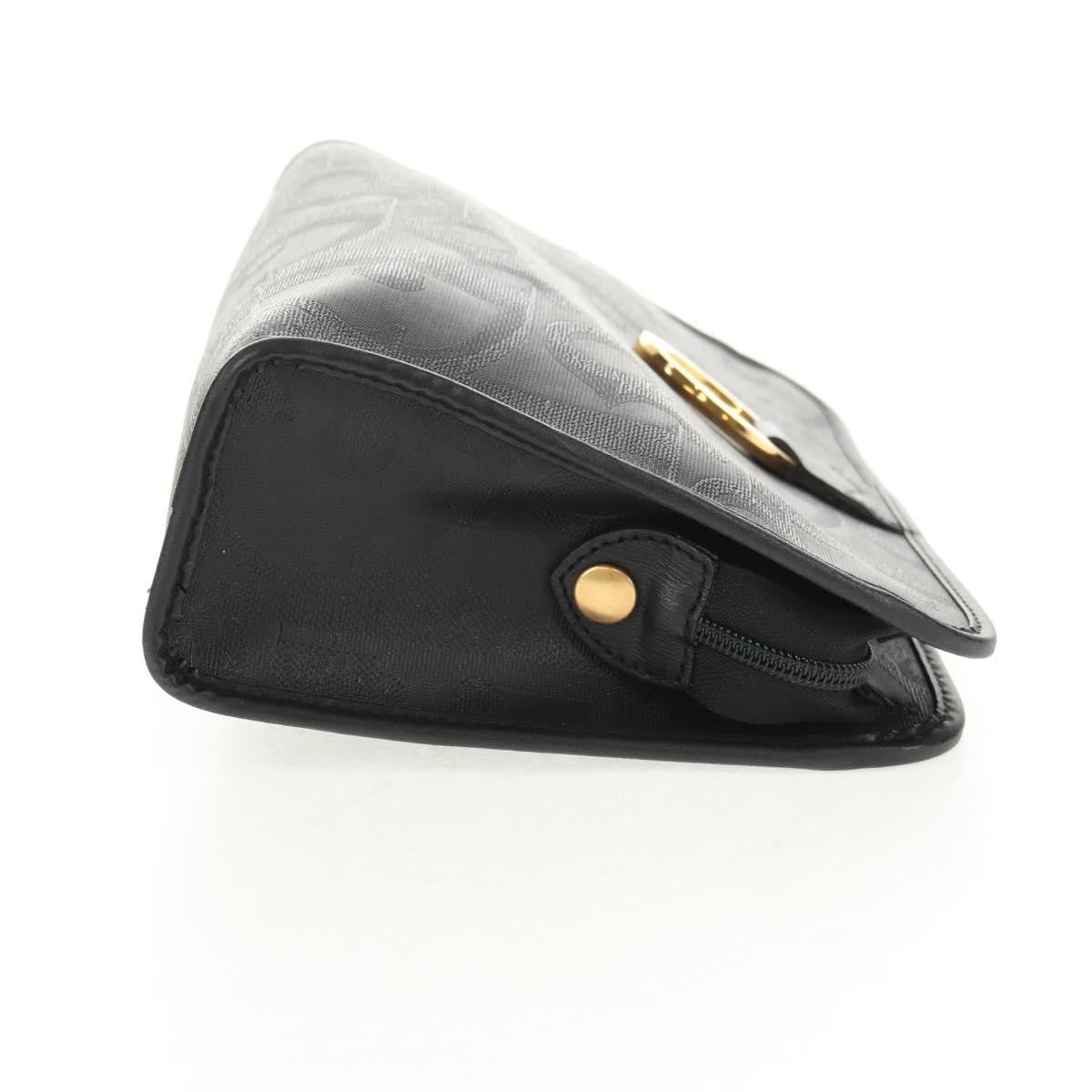 Christian Dior Vintage Trotter Pouch Diorissimo Canvas Black Pvc Clutche & Pouche Bag ()