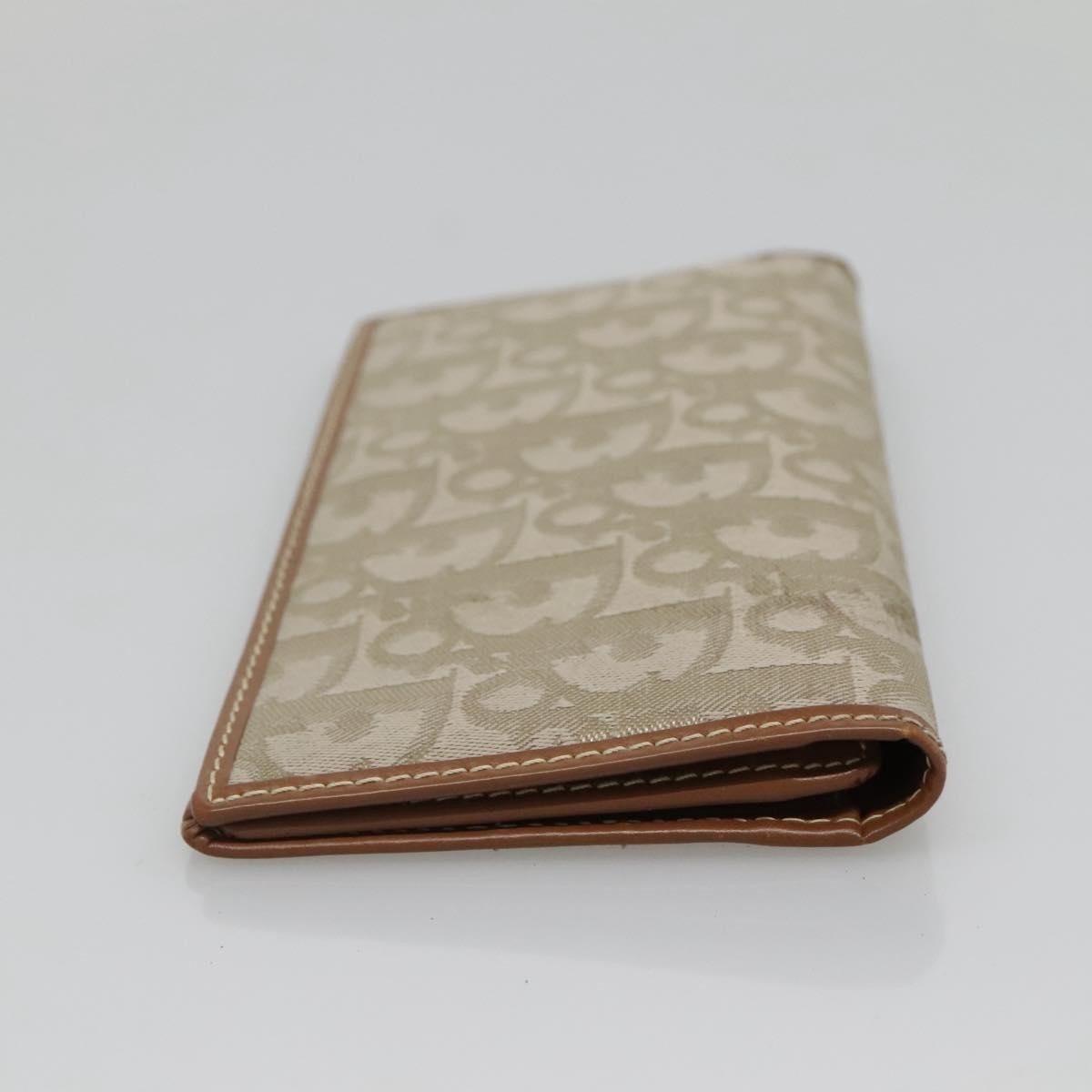 Christian Dior Trotter French Wallet Diorissimo Canvas Green Canvas Wallets Accessory ()