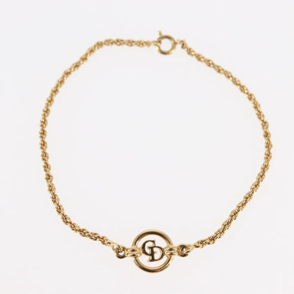 Christian Dior Vintage Logo Bracelet Metal Gold Metal Bracelet Jewelry ()