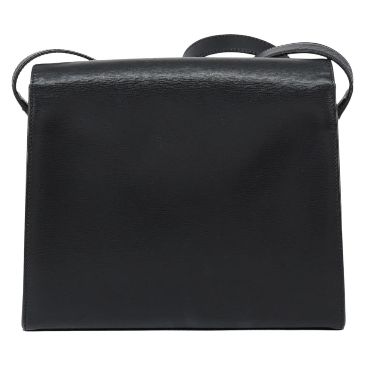 Christian Dior Vintage Shoulder Bag Leather Black Leather Shoulder Bag Bag ()