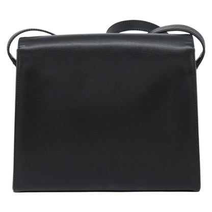 Christian Dior Vintage Shoulder Bag Leather Black Leather Shoulder Bag Bag ()