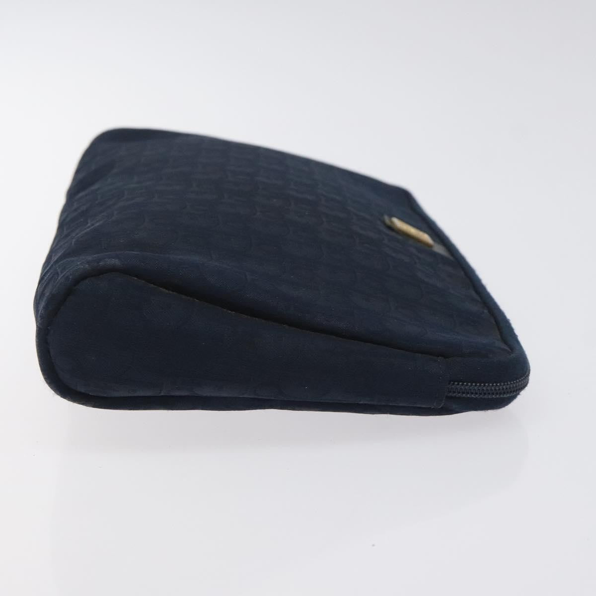 Christian Dior Vintage Trotter Pouch Diorissimo Canvas Navy Canvas Clutche & Pouche Bag ()