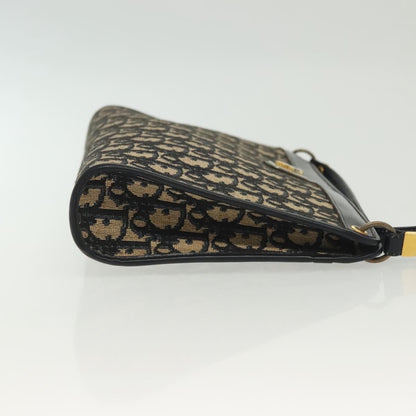 Christian Dior Vintage Trotter Shoulder Bag Canvas Navy Canvas Shoulder Bag Bag ()