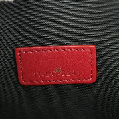 Christian Dior World Tour Zip Messenger Pouch Oblique Galaxy Leather Red Leather Shoulder Bag Bag ()