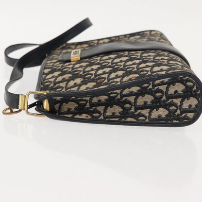Christian Dior Vintage Cd Trotter Shoulder Bag Canvas Navy Canvas Shoulder Bag Bag ()