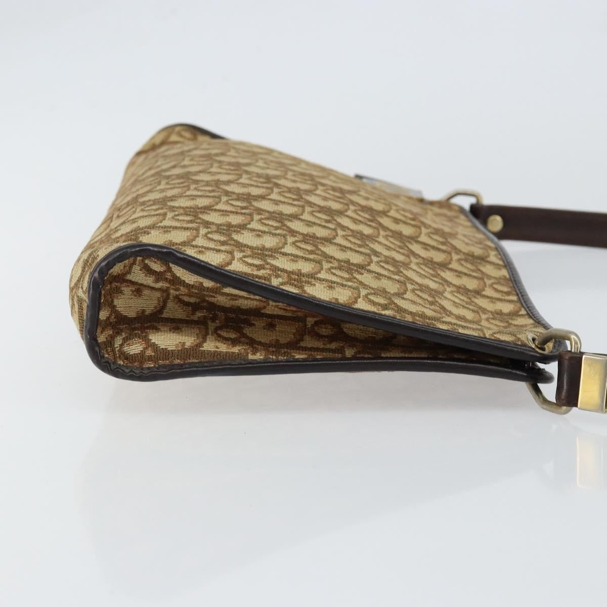 Christian Dior Vintage Trotter Shoulder Bag Canvas Beige Canvas Shoulder Bag Bag ()