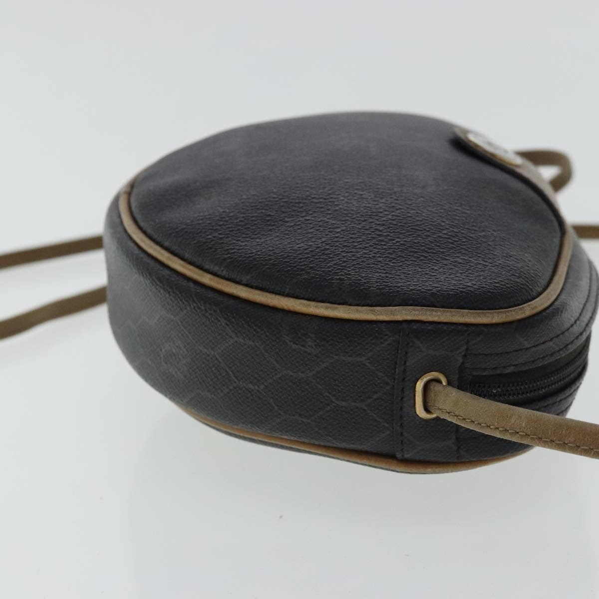 Christian Dior Vintage Honeycomb Shoulder Bag Canvas Black Canvas Bag ()