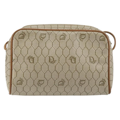 Christian Dior Vintage Honeycomb Shoulder Bag Canvas Beige Canvas Shoulder Bag Bag ()