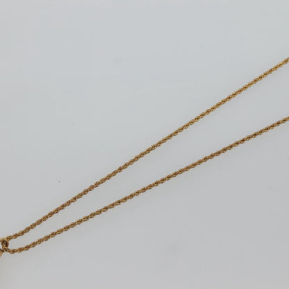 Christian Dior Logo Pendant Necklace Metal Gold Metal Jewelry ()