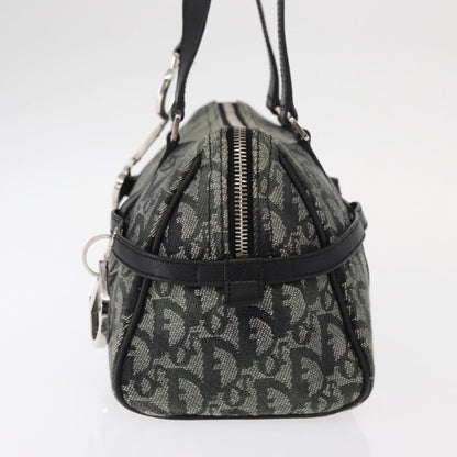 Christian Dior Vintage Trotter Zip Shoulder Bag Diorissimo Canvas Black Canvas Handbag ()