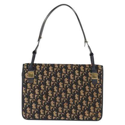 Christian Dior Vintage Trotter Shoulder Bag Canvas Navy Canvas Shoulder Bag Bag ()