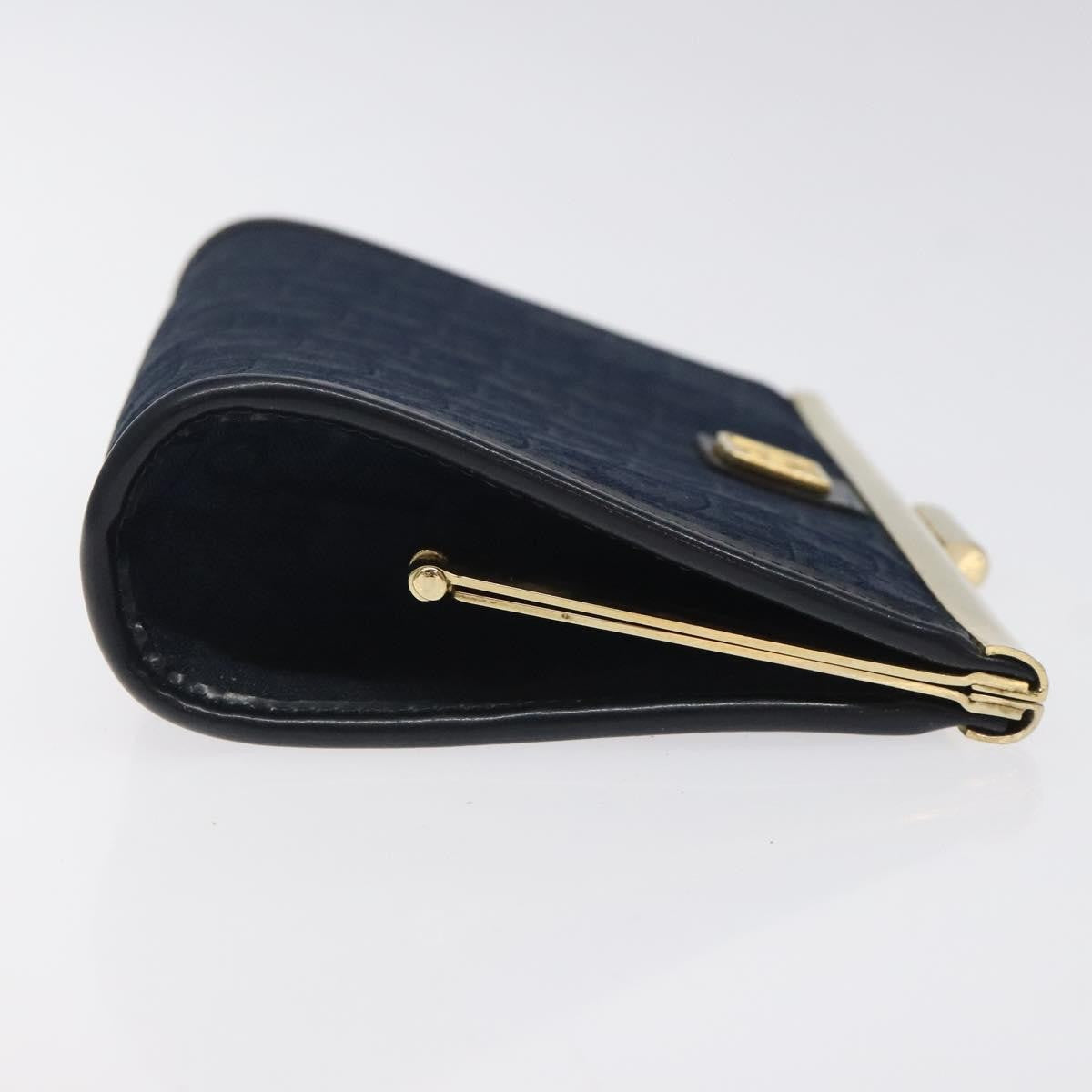 Christian Dior Vintage Trotter Pouch Canvas Navy Canvas Clutche & Pouche Bag ()