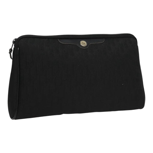 Christian Dior Trotter Pouch Canvas Black Canvas Clutche & Pouche Bag ()