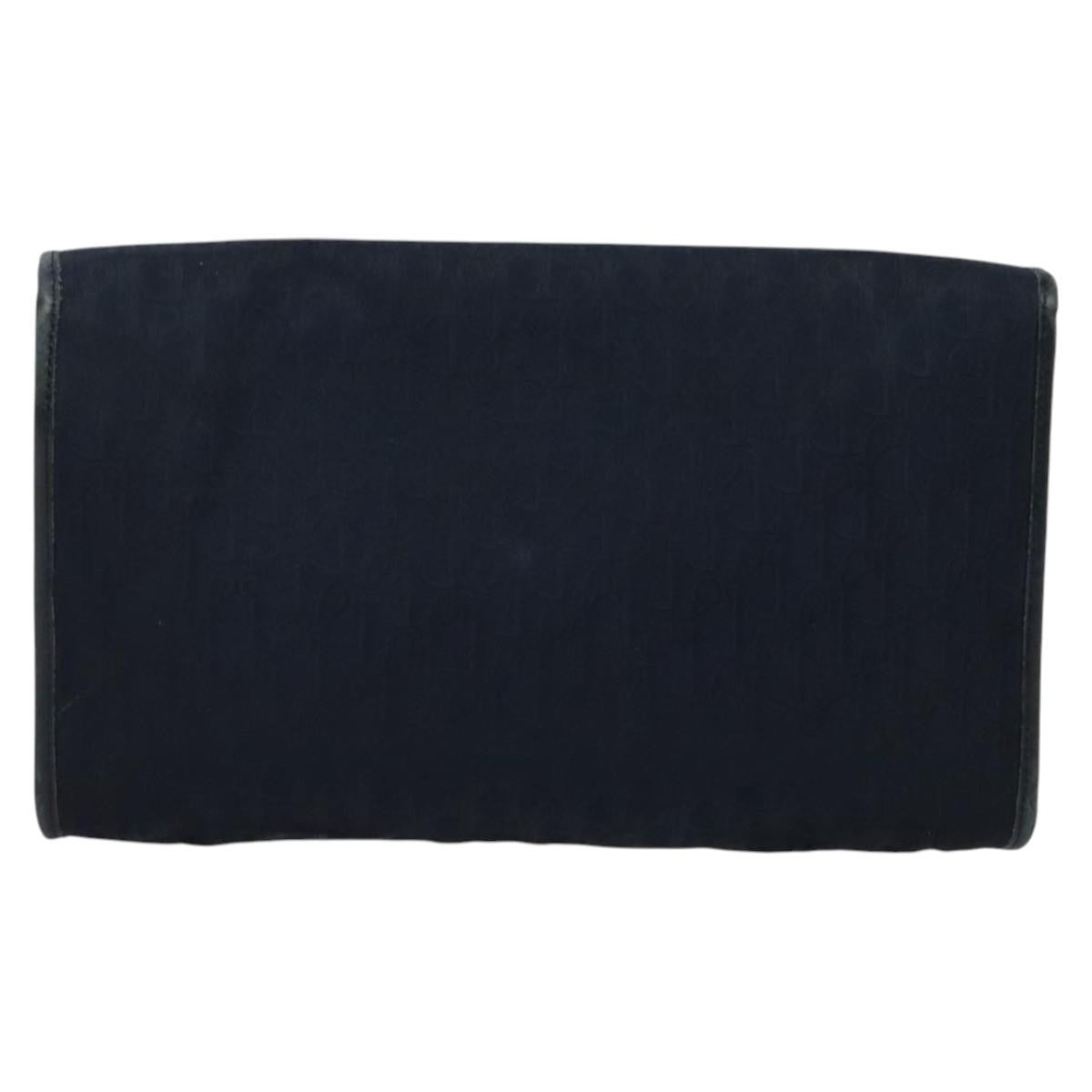 Christian Dior Vintage Chain Flap Shoulder Bag Diorissimo Canvas Navy Canvas Shoulder Bag Bag ()