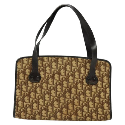 Christian Dior Vintage Trotter Handbag Canvas Brown Canvas Handbag ()