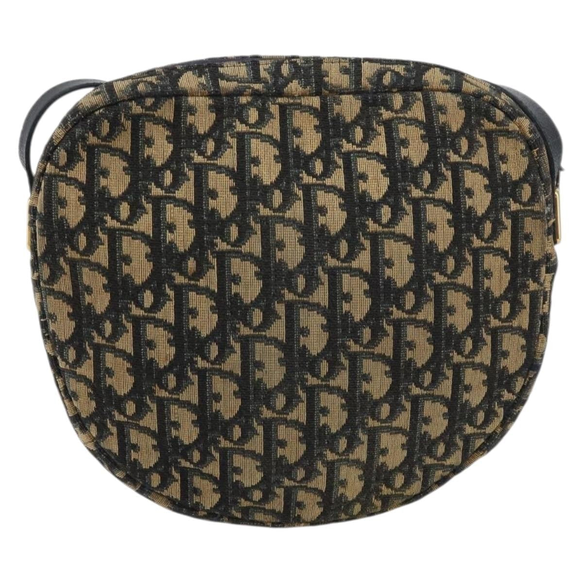Christian Dior Vintage Trotter Shoulder Bag Canvas Navy Canvas Shoulder Bag Bag ()