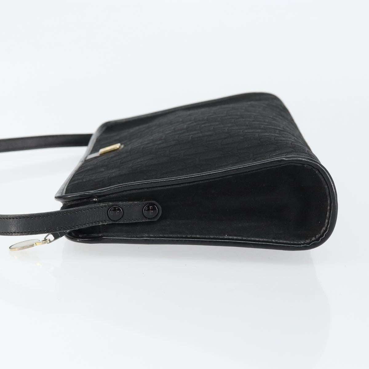 Christian Dior Vintage Trotter Shoulder Bag Canvas Black Canvas Shoulder Bag Bag ()